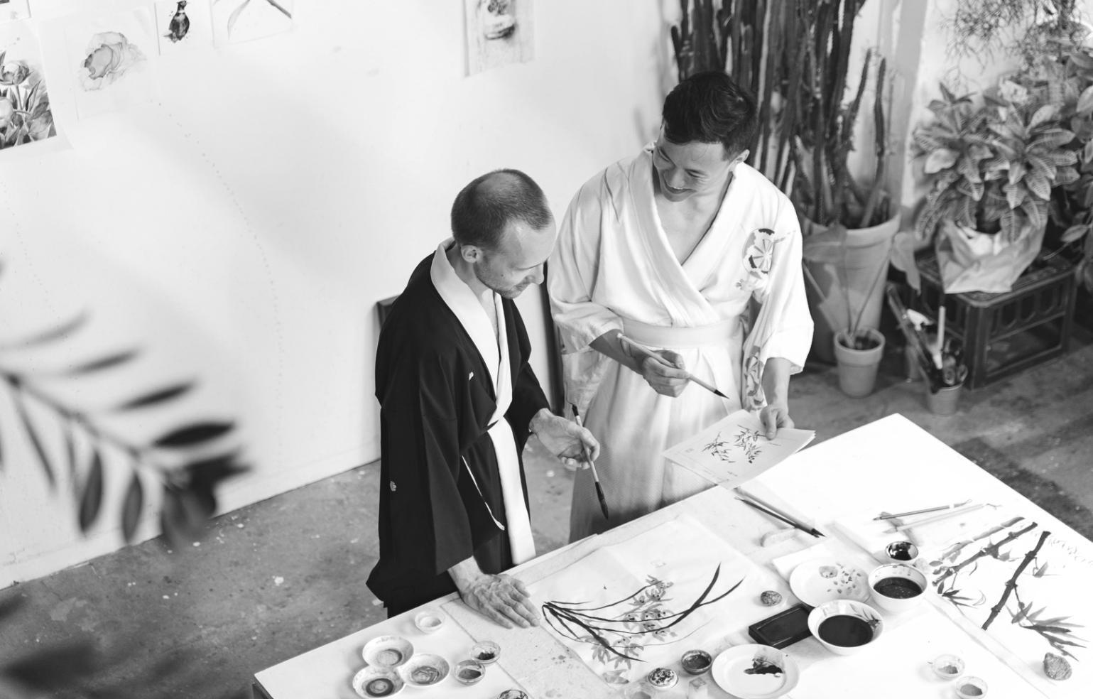 Moderne digitale Illustration in professionellem Studio-Setting