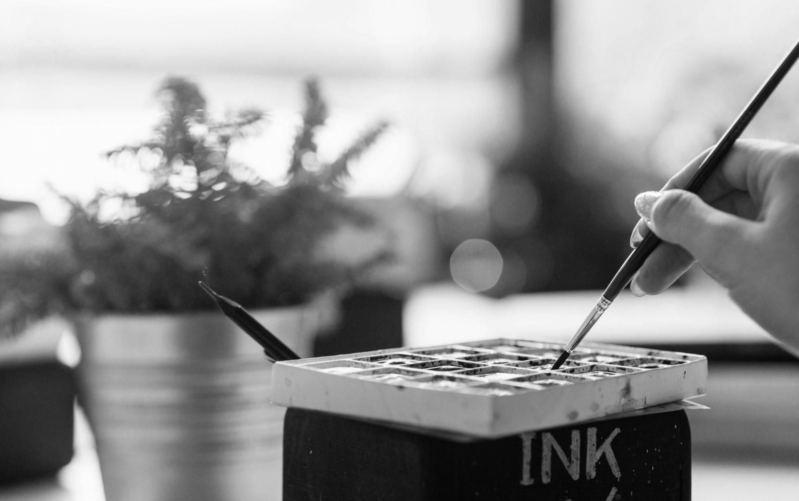 Detaillierte Arbeitsschritte digitaler Illustration